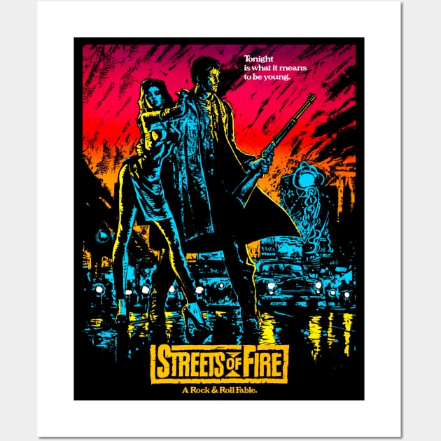 Streets of Fire (1984) Wall Art by Scum & Villainy